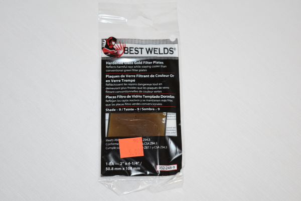 Best Welds GOLD Hardened Glass Welding Lens Shade #10 [L032]